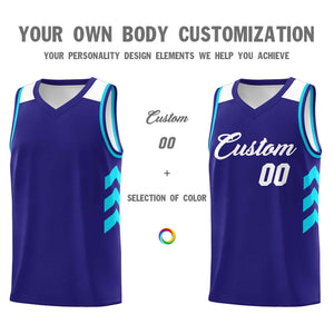 Custom Royal White Classic Sets Sports Uniform Basketball Jersey