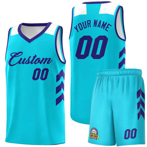 Le classique Aqua Royal personnalisé définit un maillot de basket-ball uniforme de sport