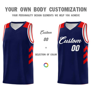 Custom Navy White Classic Sets Sports Uniform Basketball Jersey