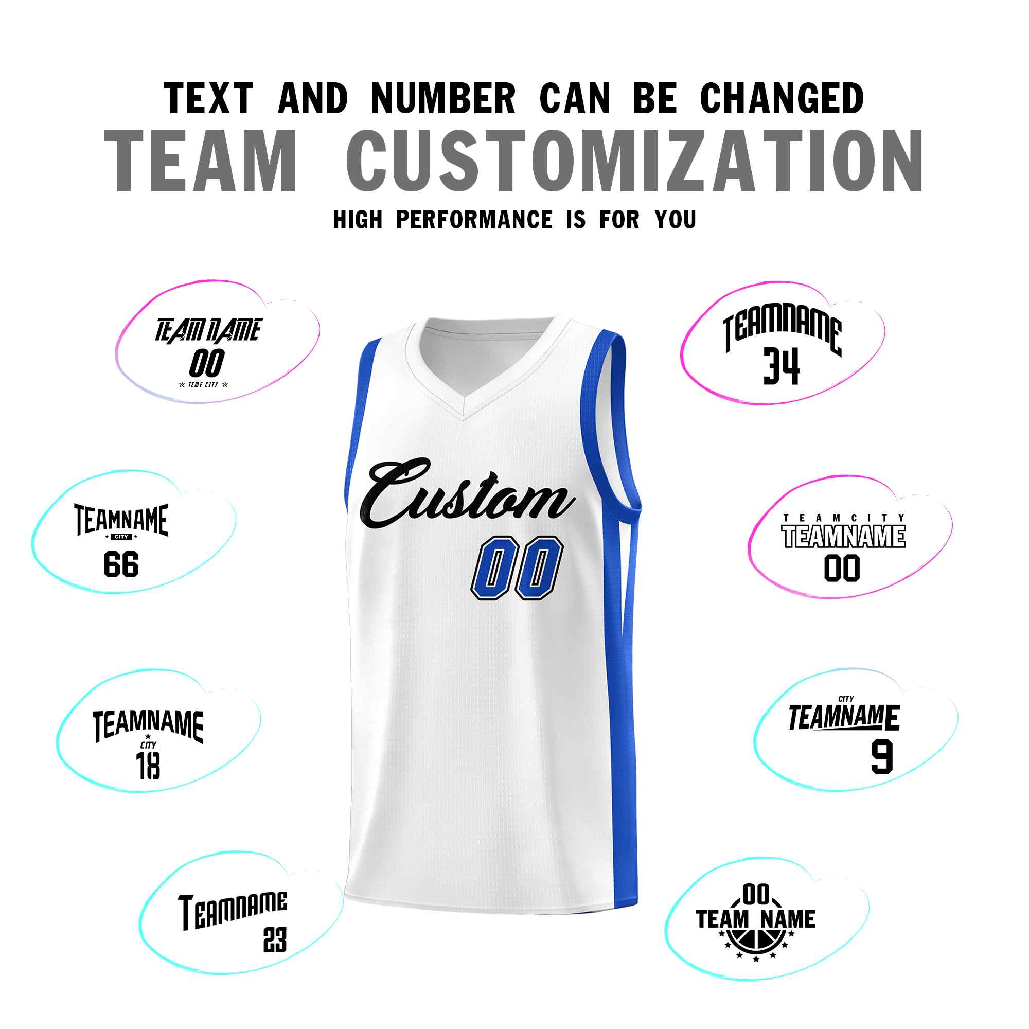 Custom White Black Classic Sets Sports Uniform Basketball Jersey