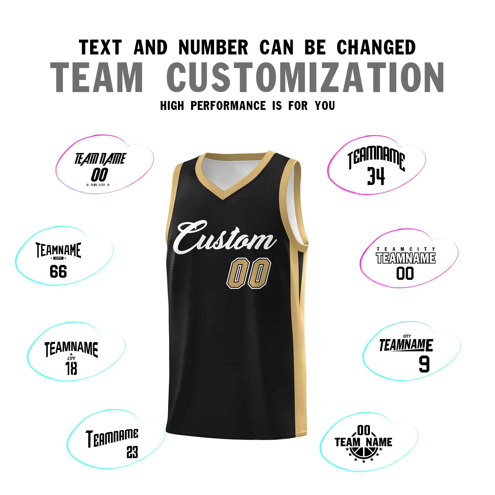 Custom Black White Classic Sets Sports Uniform Basketball Jersey