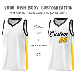 Custom White Black Classic Sets Sports Uniform Basketball Jersey