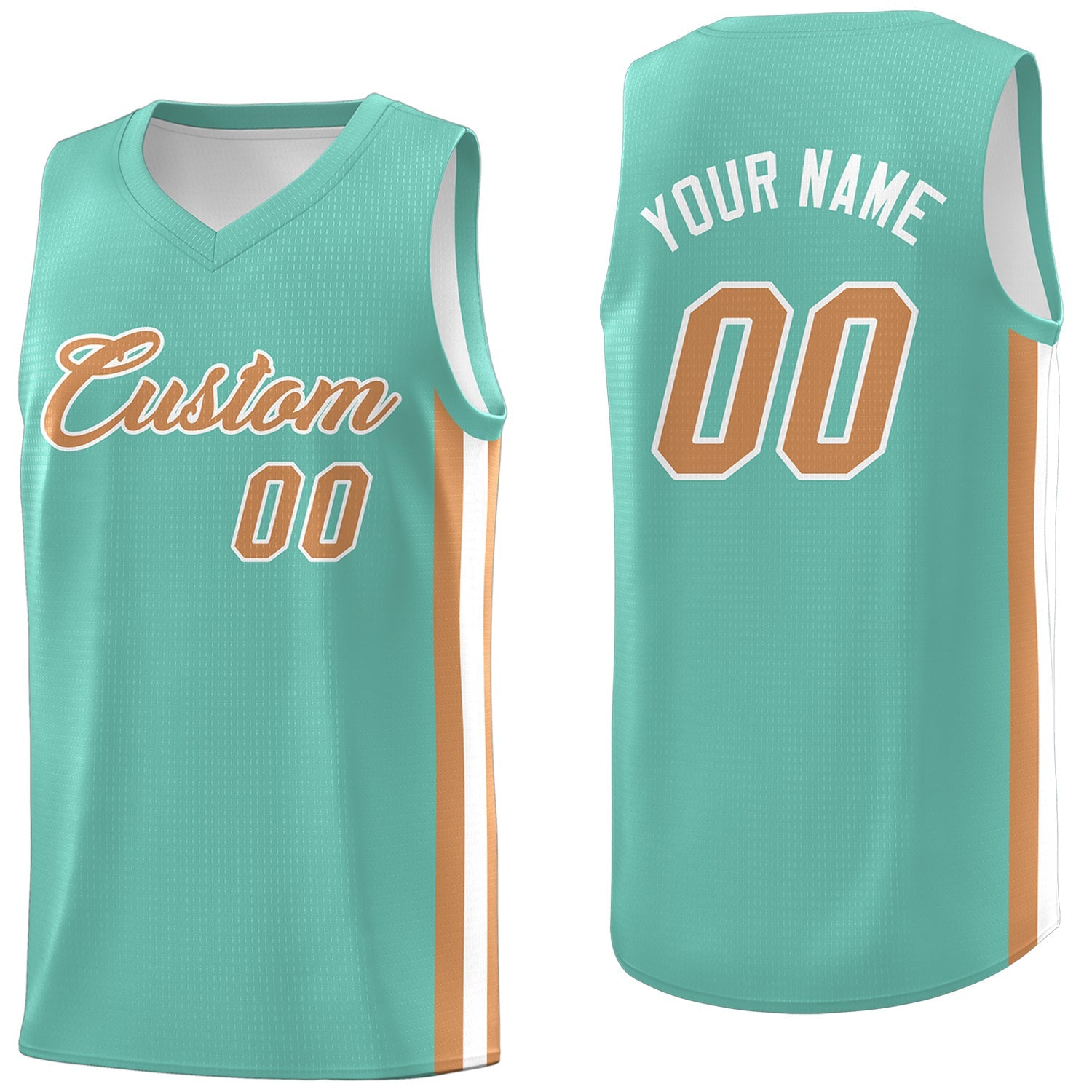 Custom Light Green Classic Tops Men/Boy Athletic Basketball Jersey