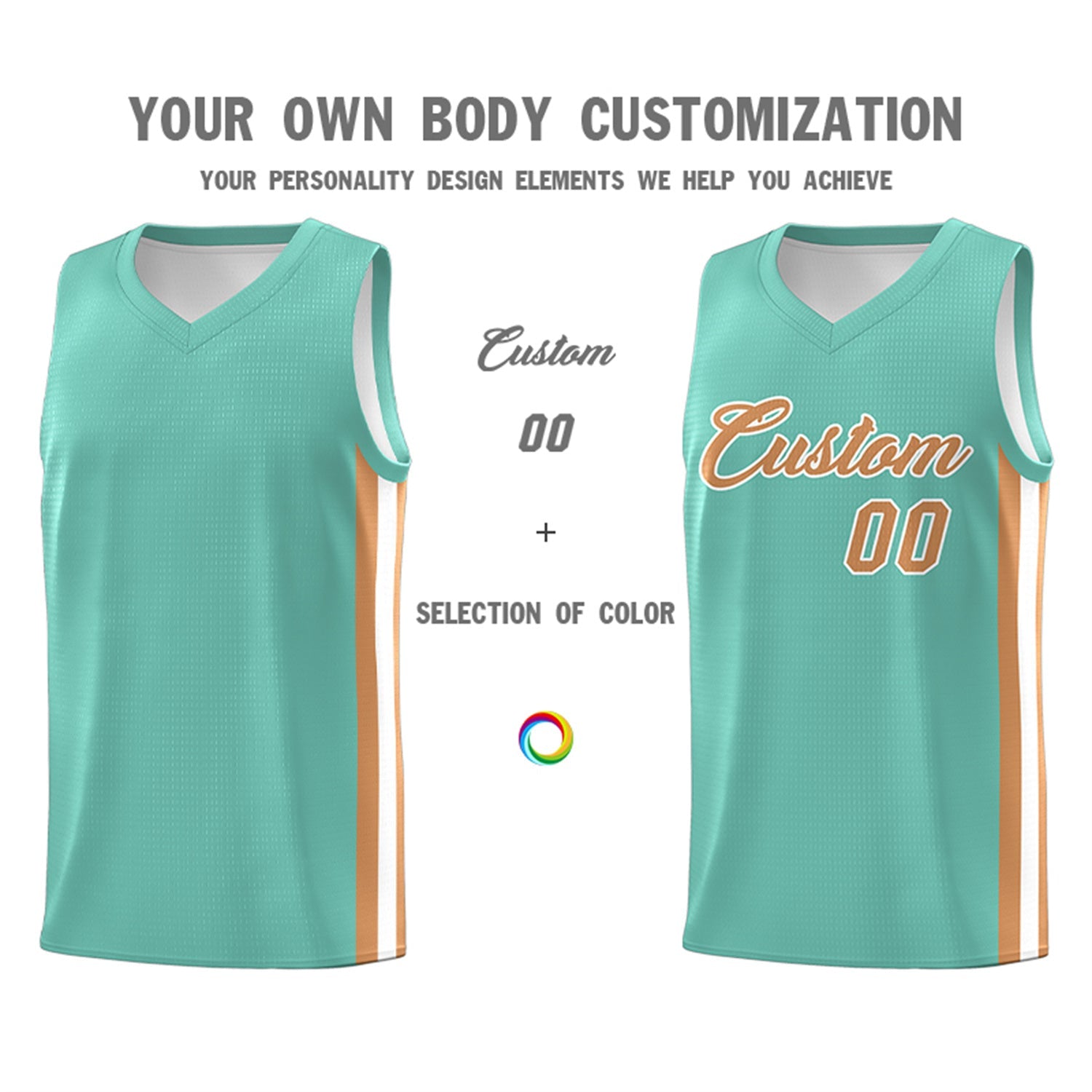 Custom Light Green Classic Tops Men/Boy Athletic Basketball Jersey