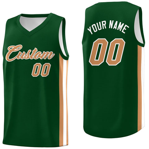 Custom Green Classic Tops Athletic Casual Basketball Jersey