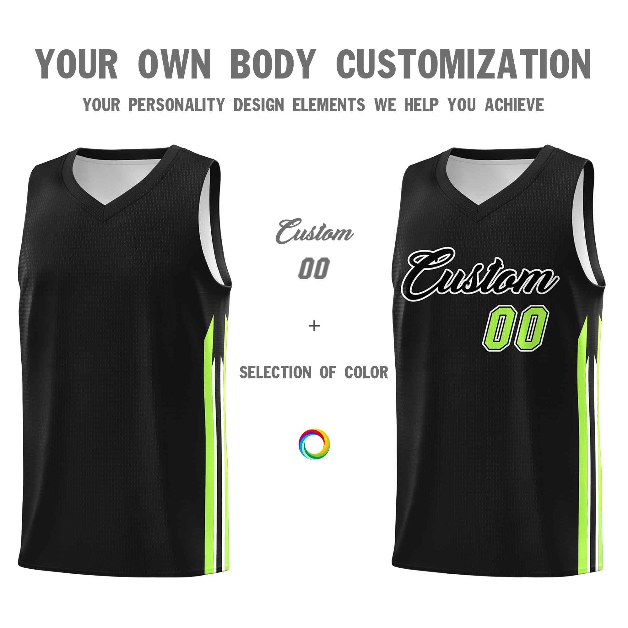 Custom Black White Classic Sets Sports Uniform Basketball Jersey