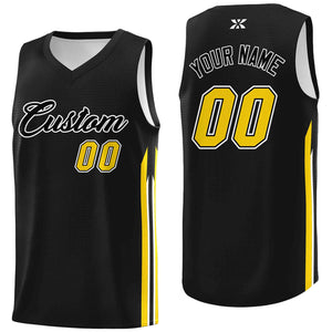 Custom Black White-Classic Tops Mesh Sport Basketball Jersey