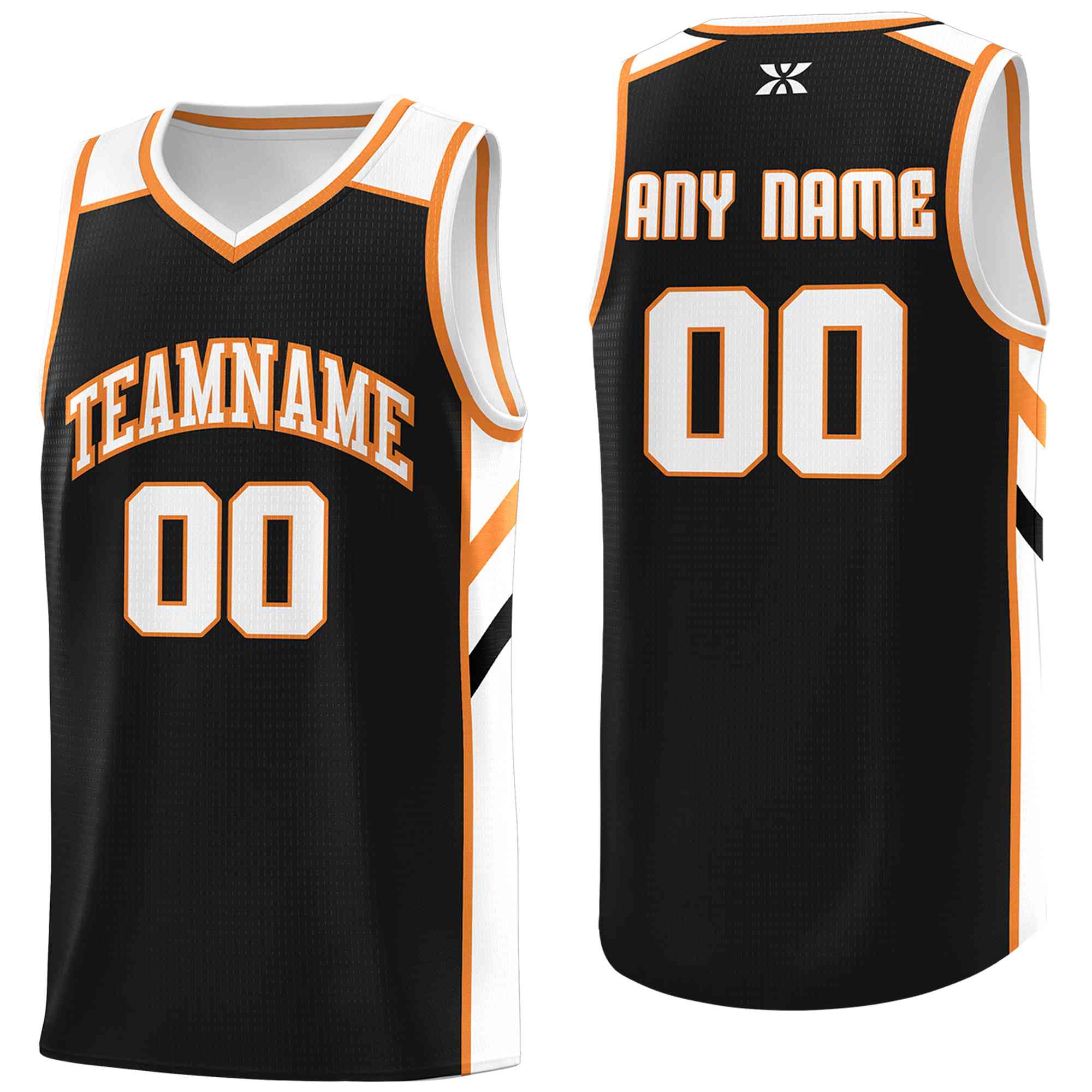 Custom Navy White-Orange Classic Tops Style Mesh Sport Basketball Jersey