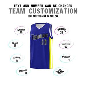 Custom Royal Yellow Classic Sets Sports Uniform Basketball Jersey