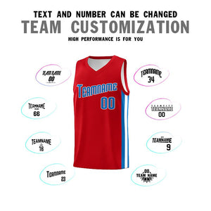 Custom Red Blue-White Classic Sets Sports Uniform Basketball Jersey