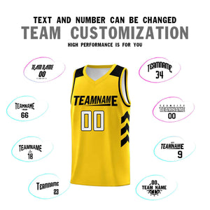 Custom Yellow Black Classic Sets Sports Uniform Basketball Jersey