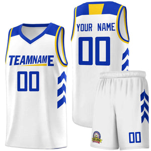 Custom White Royal Classic Sets Sports Uniform Basketball Jersey