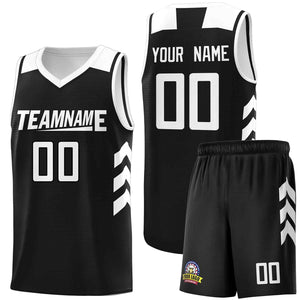 Custom Black White Classic Sets Sports Uniform Basketball Jersey