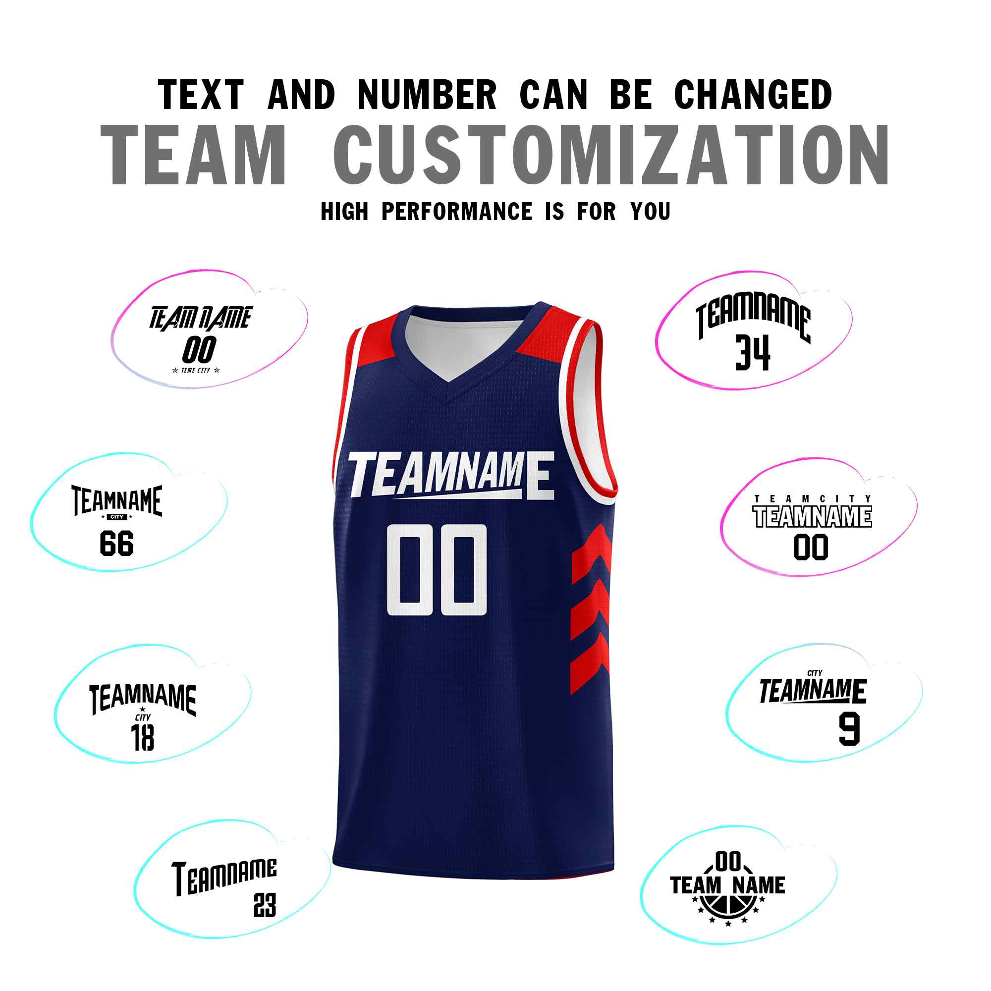 Custom Navy White Classic Sets Sports Uniform Basketball Jersey