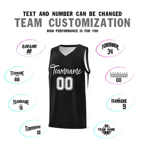 Custom Black White Classic Sets Sports Uniform Basketball Jersey