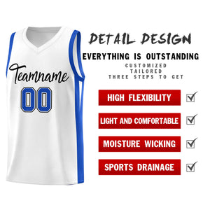 Ensembles classiques noirs et blancs personnalisés, maillot de basket-ball uniforme de sport