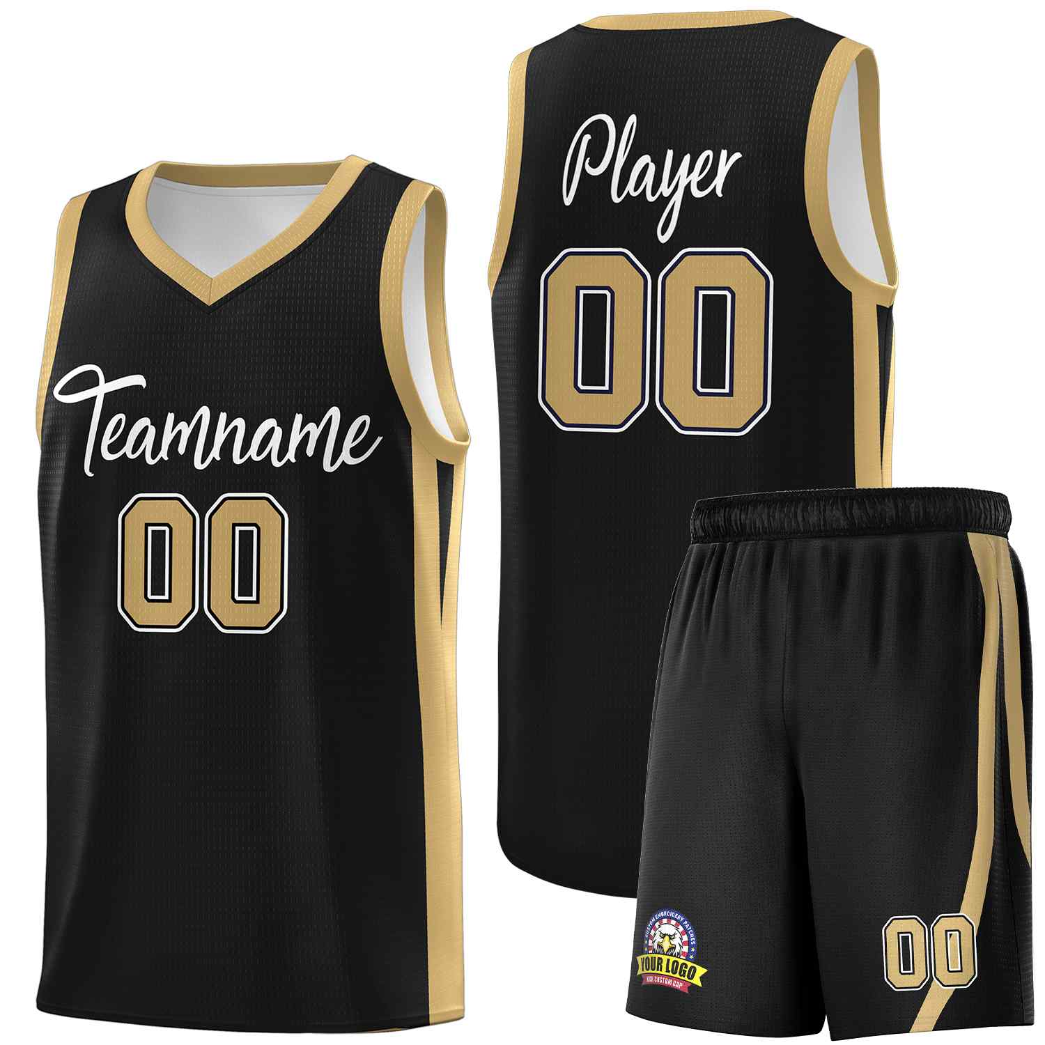 Custom Black White Classic Sets Sports Uniform Basketball Jersey