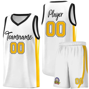 Custom White Black Classic Sets Sports Uniform Basketball Jersey