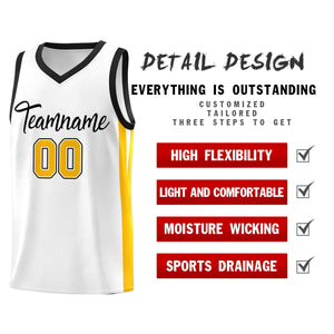 Custom White Black Classic Sets Sports Uniform Basketball Jersey