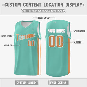 Custom Light Green Khaki Classic Tops Breathable Basketball Jersey