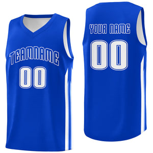 Custom Royal White Classic Tops Fashion Sportwear Basketball Jersey