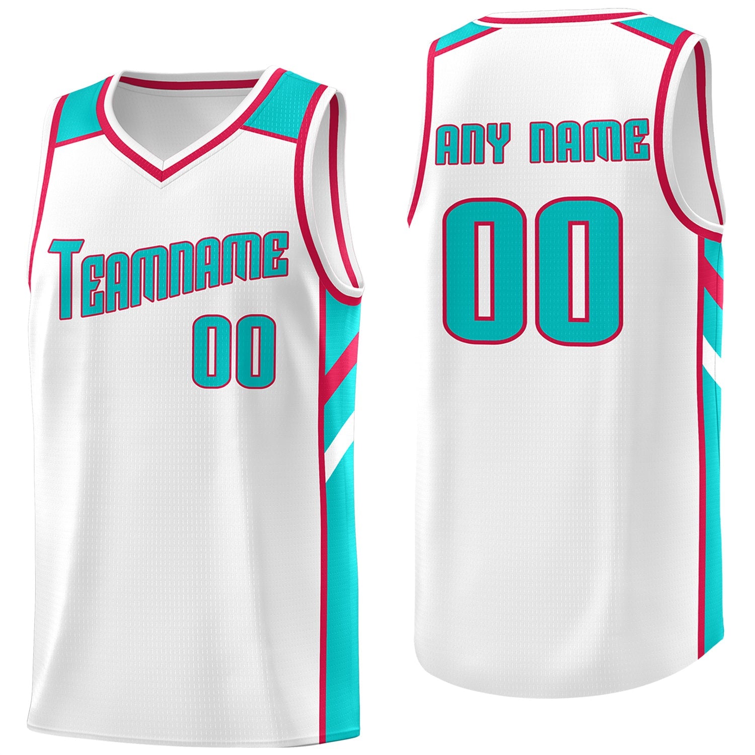 Custom White Light Green Classic Tops Breathable Basketball Jersey