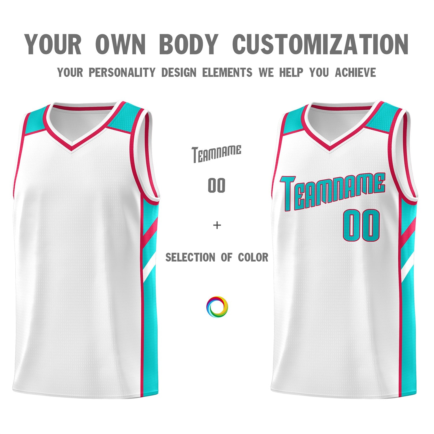 Custom White Light Green Classic Tops Breathable Basketball Jersey