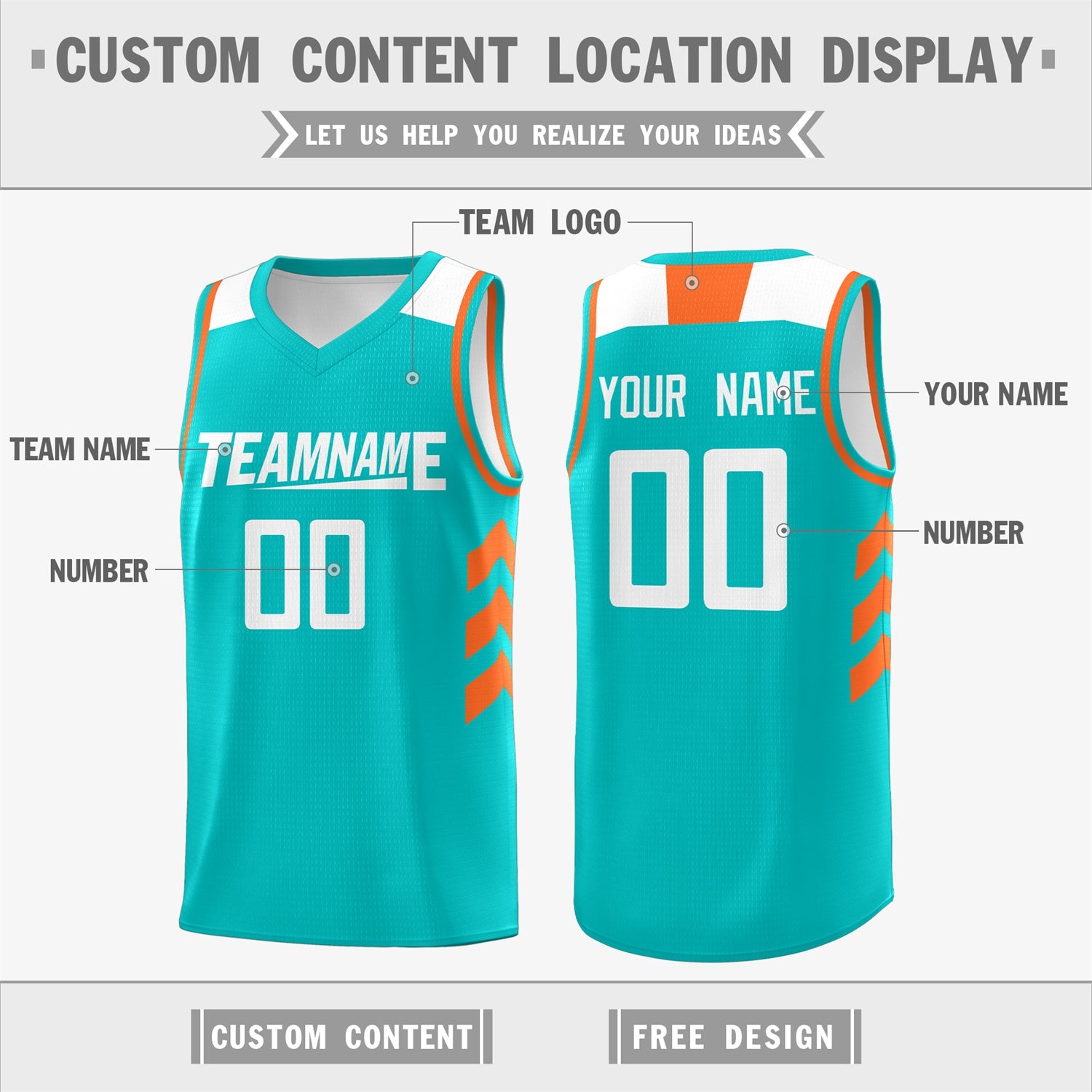 Custom Light Green White-Orange Classic Tops Men Casual Basketball Jersey