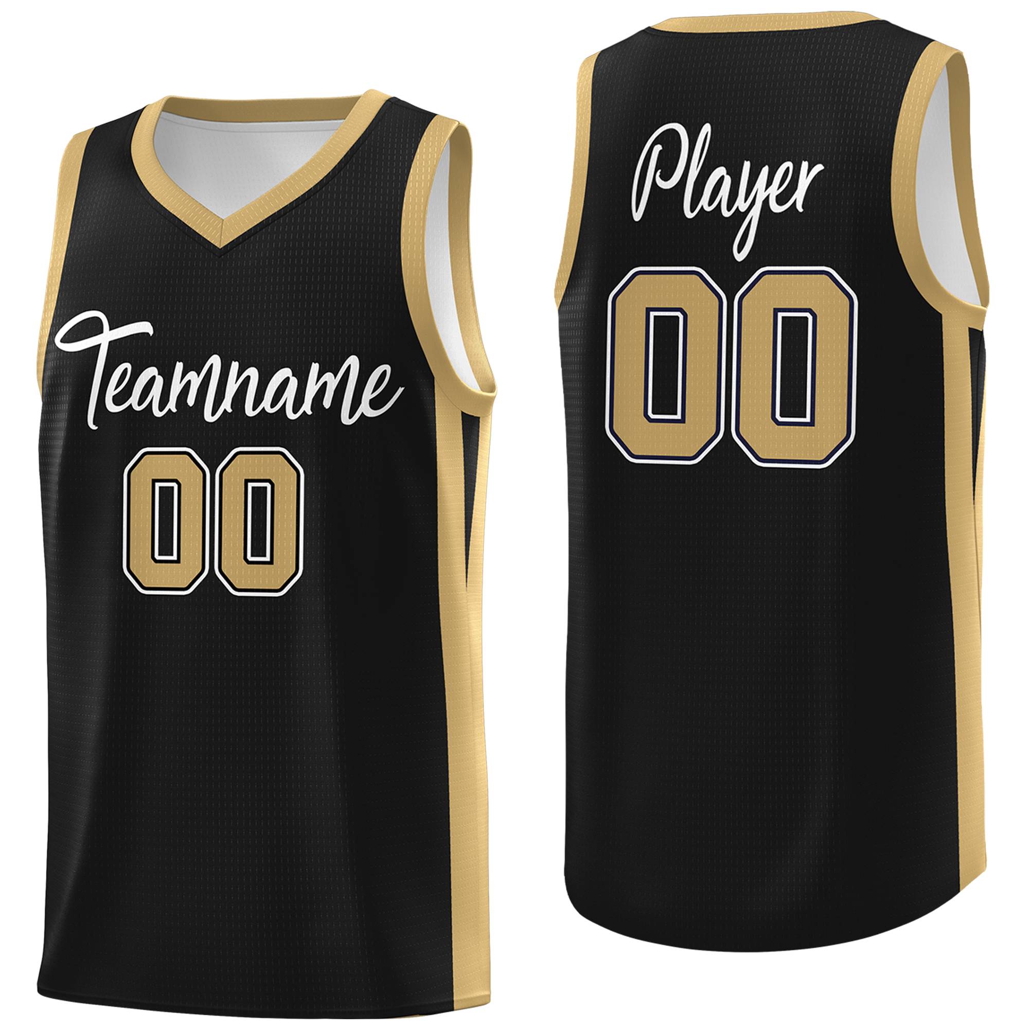 Custom Black White Classic Tops Mesh Sport Basketball Jersey