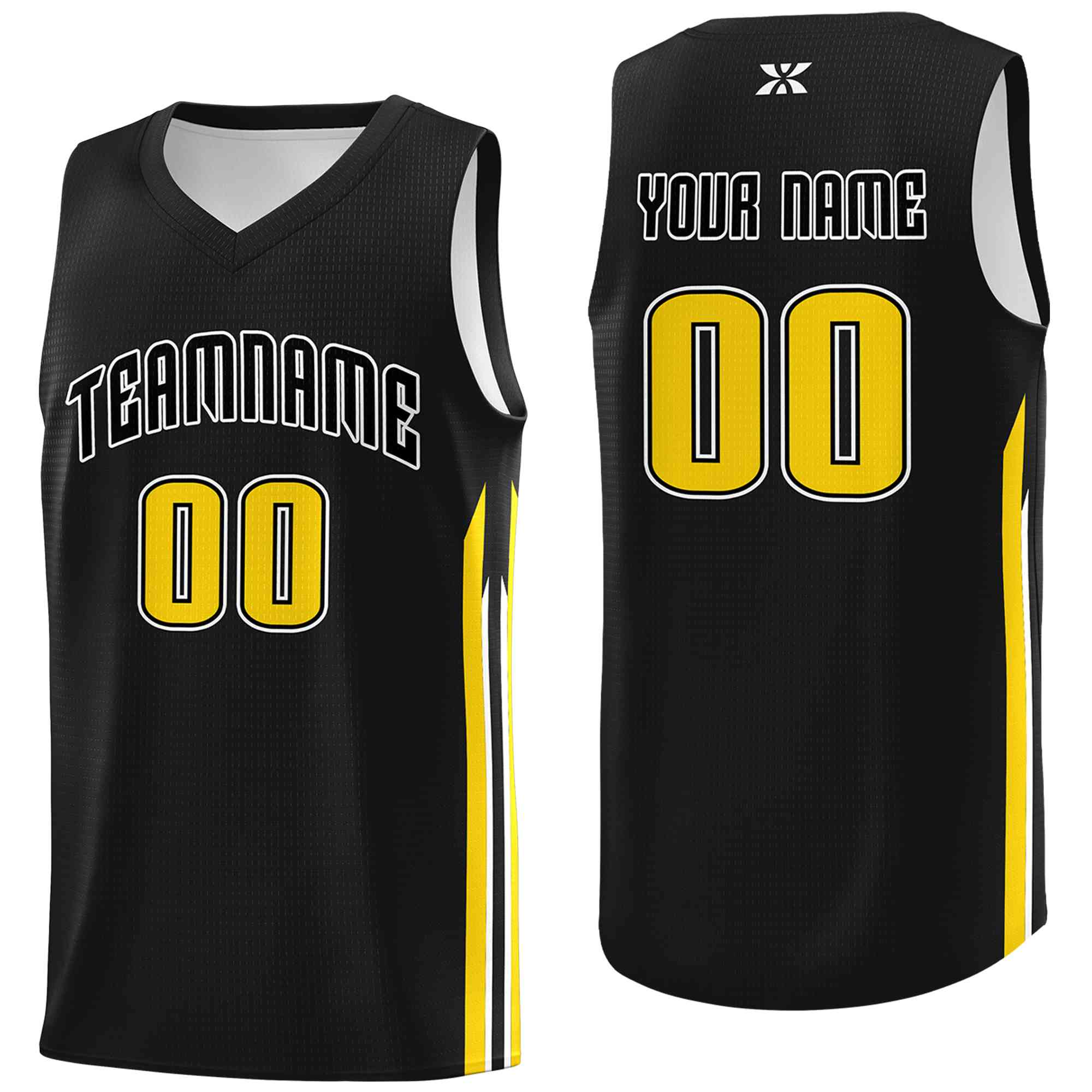 Custom Black White-Classic Tops Mesh Sport Basketball Jersey