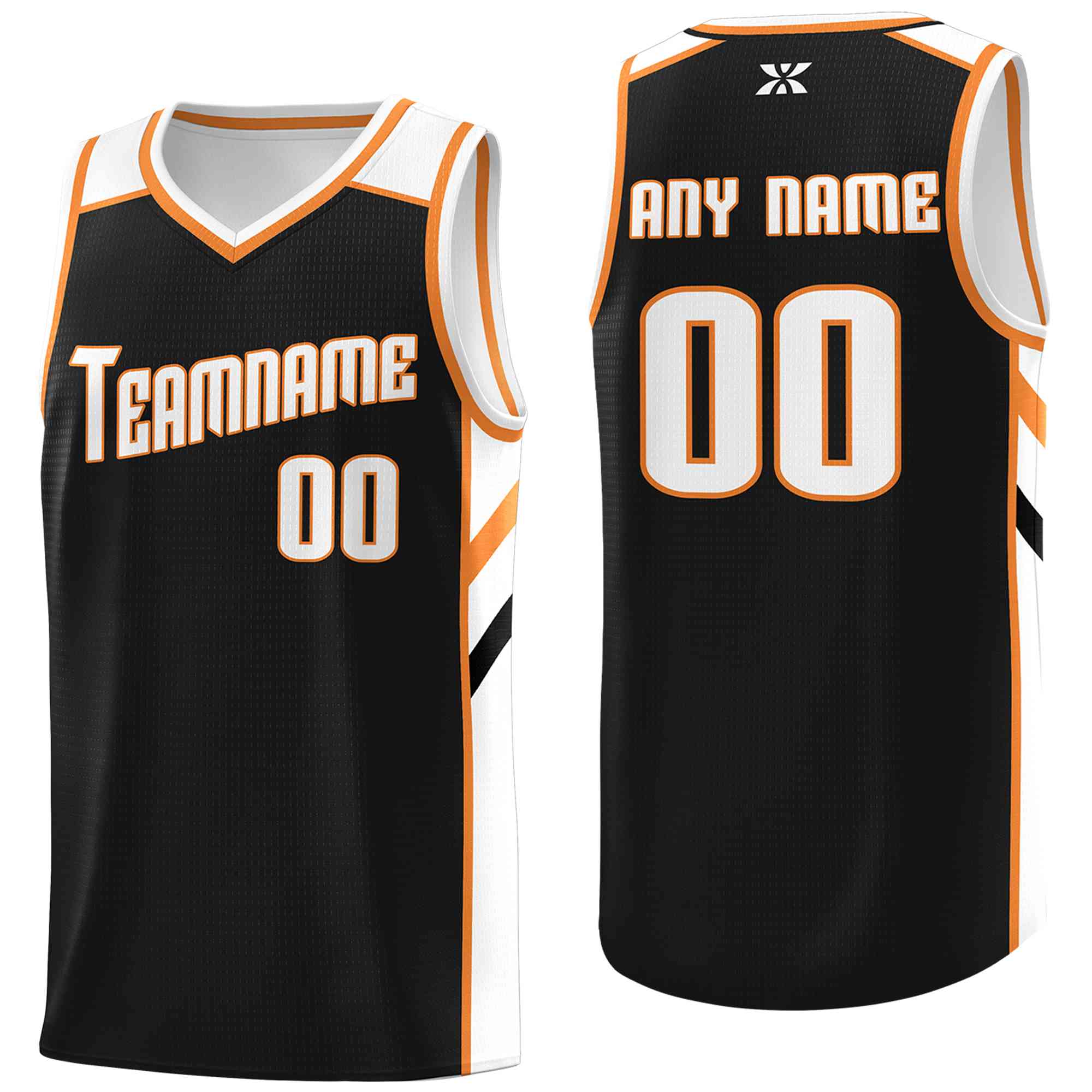 Custom Navy White-Orange Classic Tops Style Mesh Sport Basketball Jersey