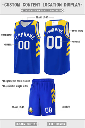 Custom Royal White Classic Sets Sports Uniform Basketball Jersey