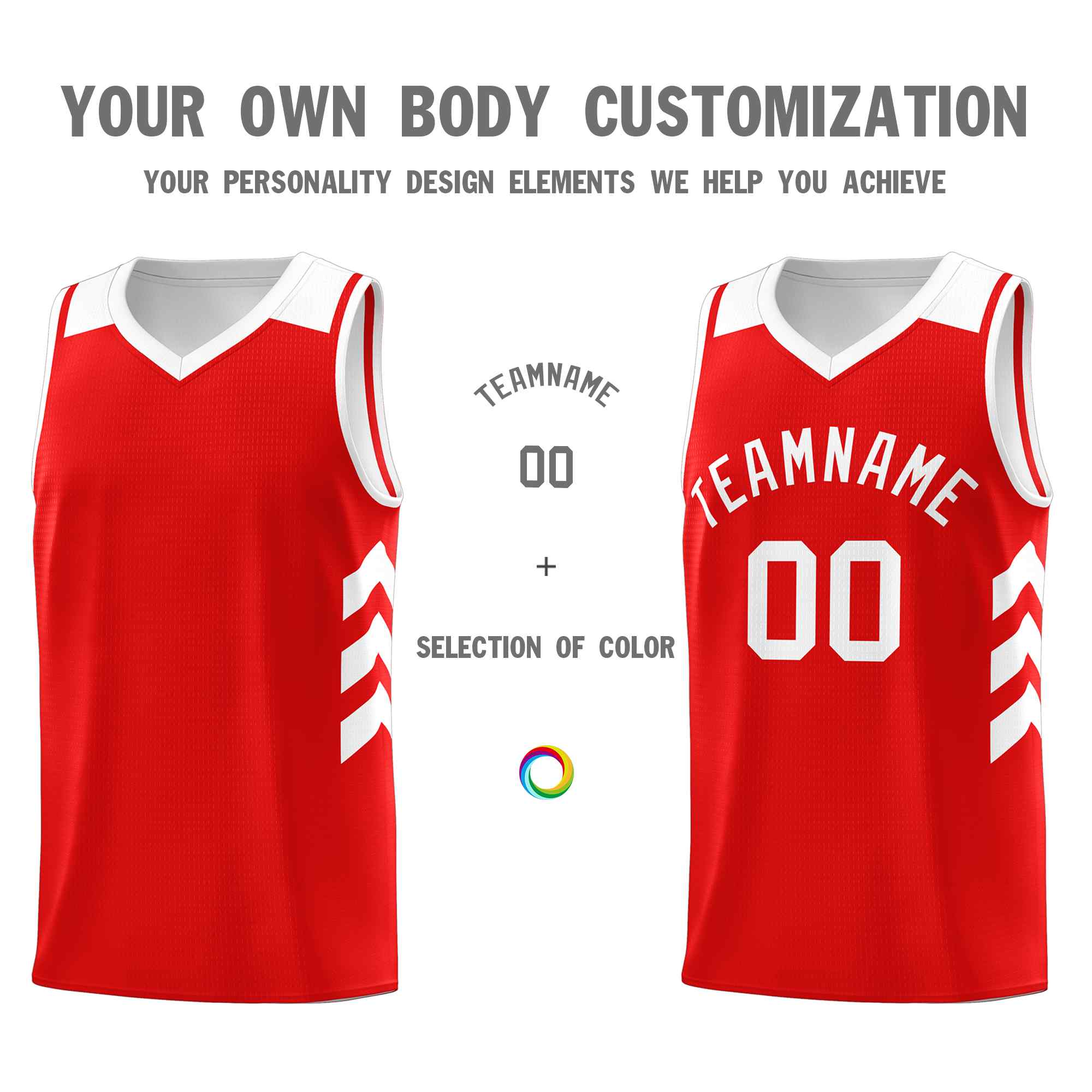 Custom Red White Classic Sets Sports Uniform Basketball Jersey