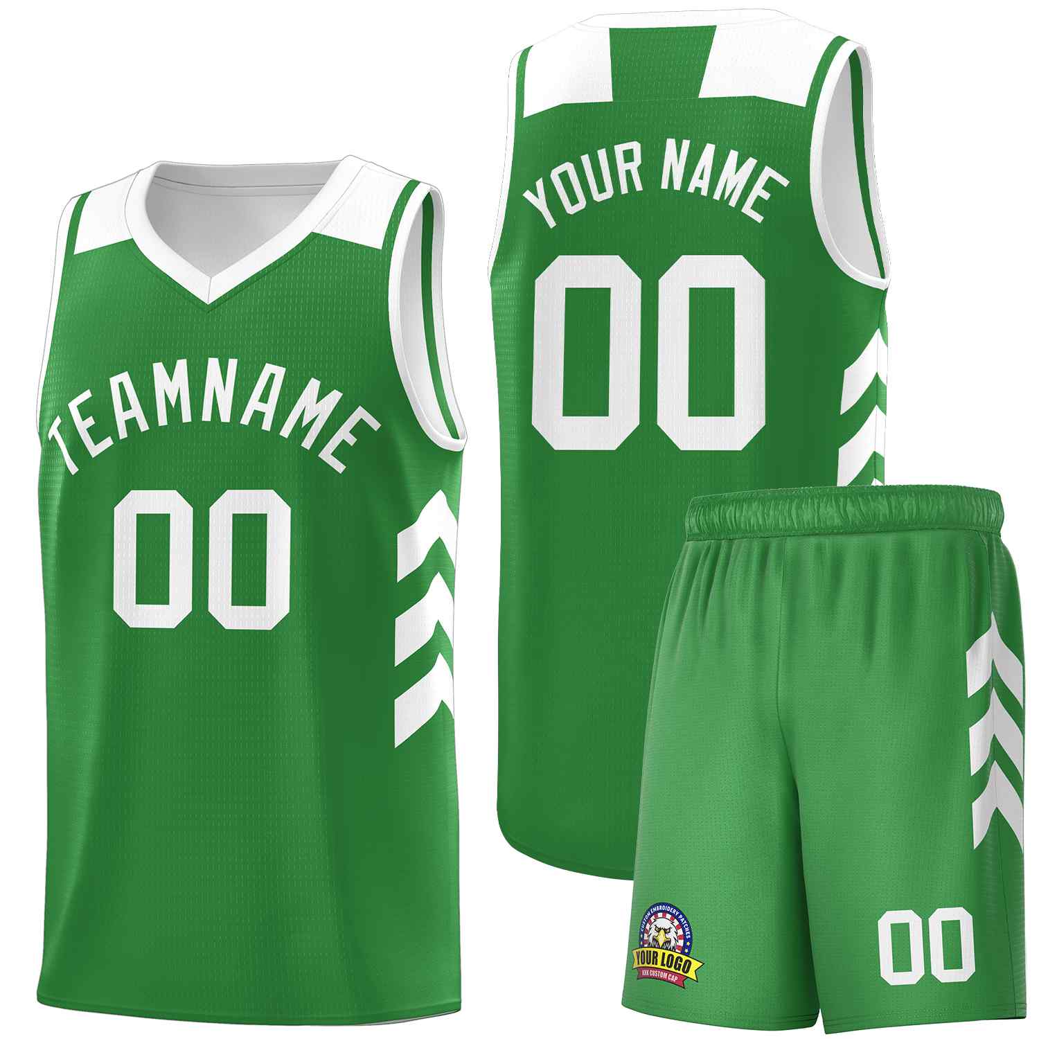 Custom Green White Classic Sets Sports Uniform Basketball Jersey