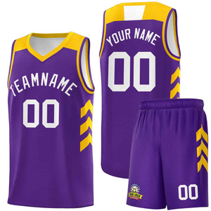 Ensembles classiques violets et blancs personnalisés, maillot de basket-ball uniforme de sport