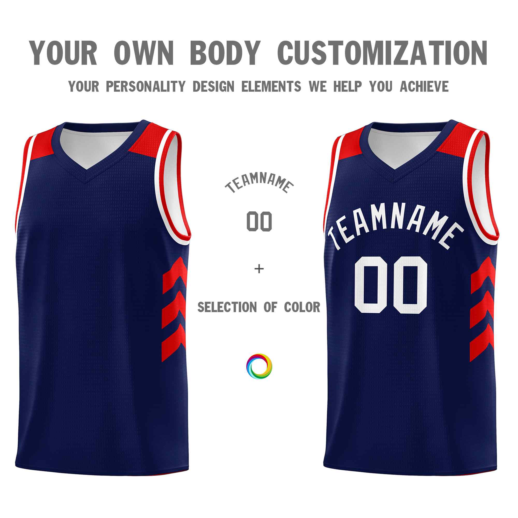 Custom Navy White Classic Sets Sports Uniform Basketball Jersey