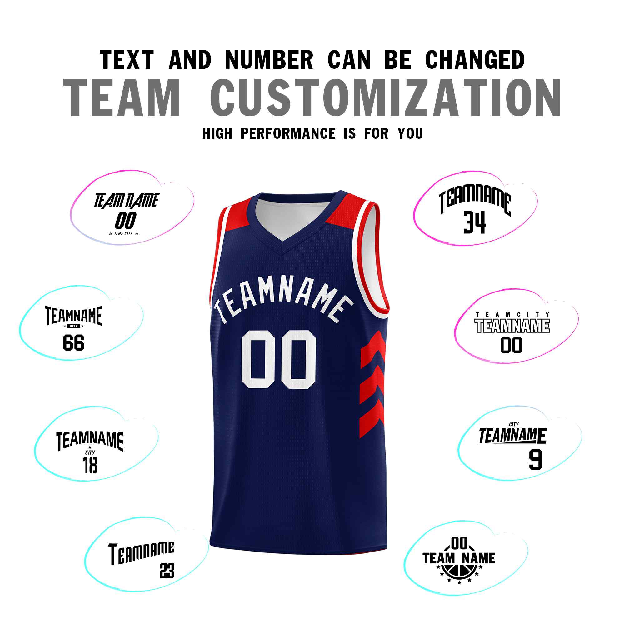 Custom Navy White Classic Sets Sports Uniform Basketball Jersey