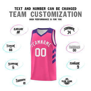 Custom Pink White Classic Sets Sports Uniform Basketball Jersey