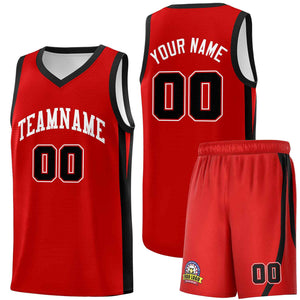 Ensembles classiques rouges et blancs personnalisés, maillot de basket-ball uniforme de sport