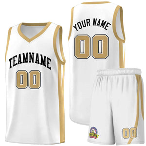 Custom White Black Classic Sets Sports Uniform Basketball Jersey