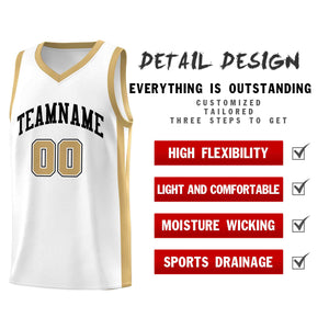 Custom White Black Classic Sets Sports Uniform Basketball Jersey