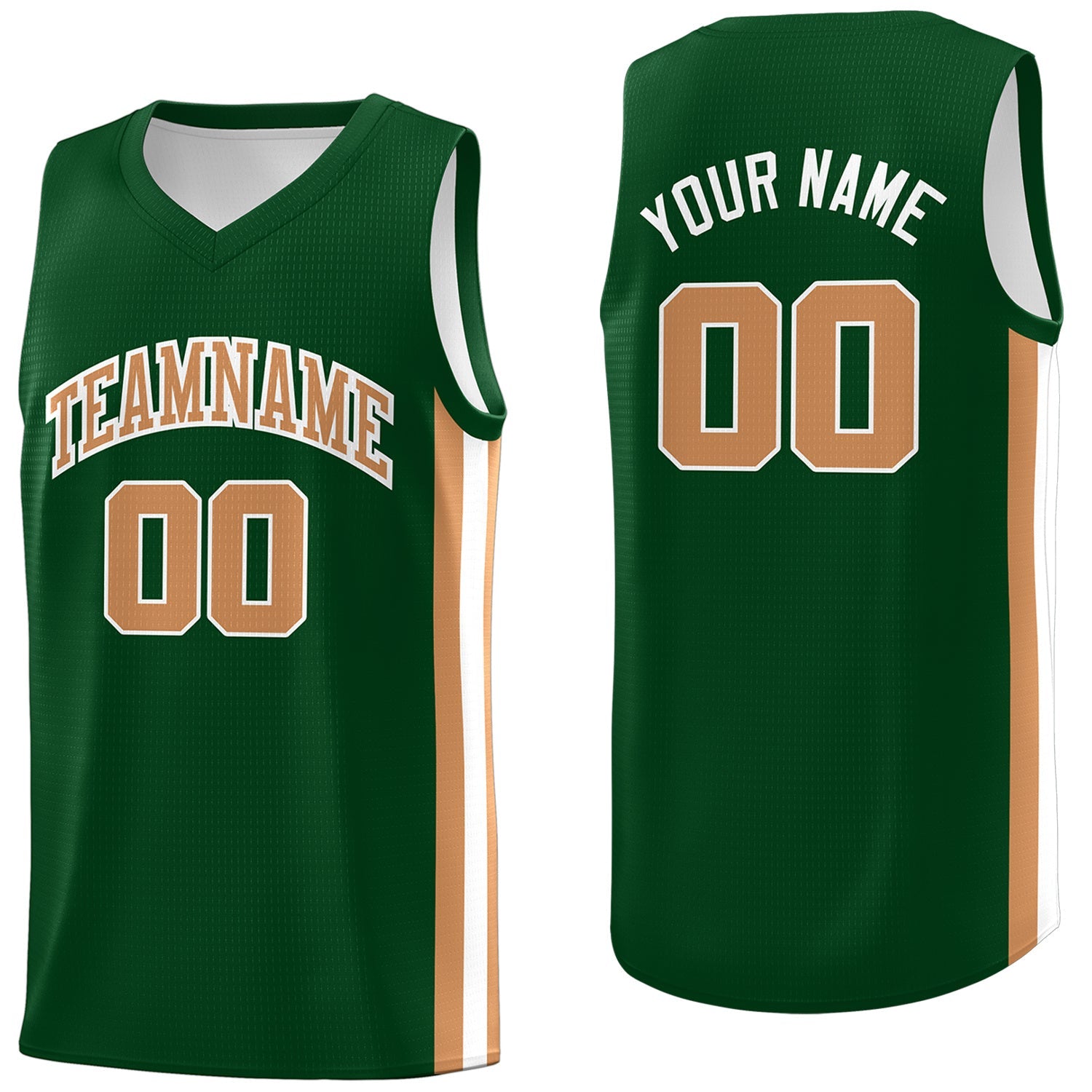 Custom Green Khaki Classic Tops Fashion Sportwear Basketball Jersey