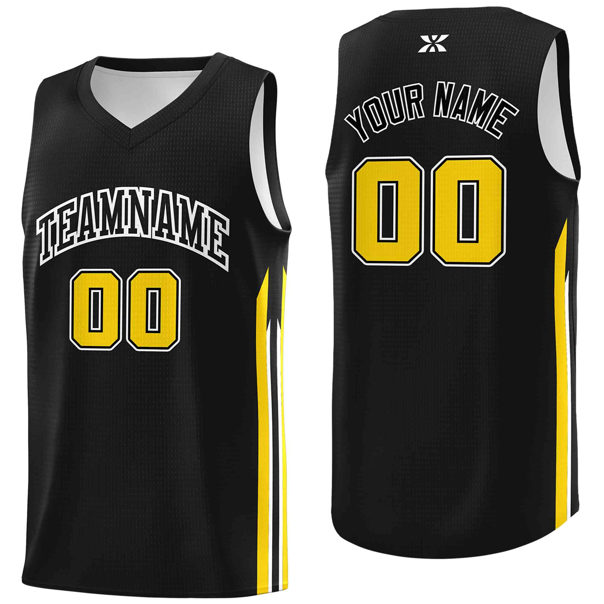 Custom Black White-Classic Tops Mesh Sport Bull Basketball Jersey