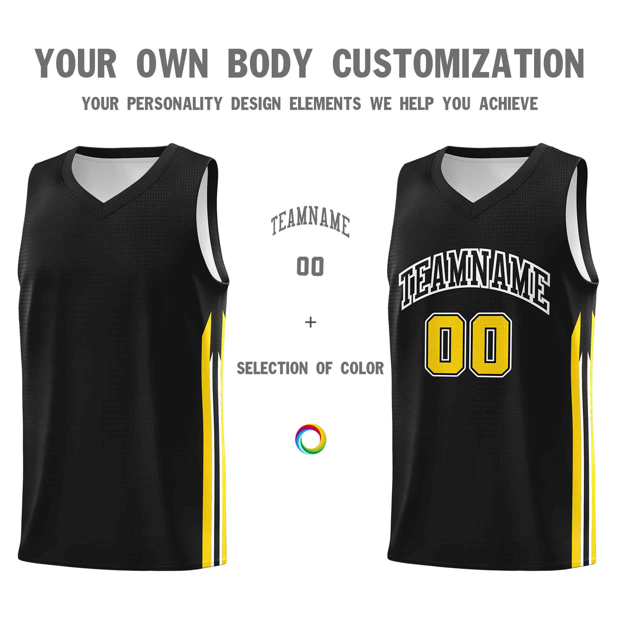 Custom Black White-Classic Tops Mesh Sport Bull Basketball Jersey