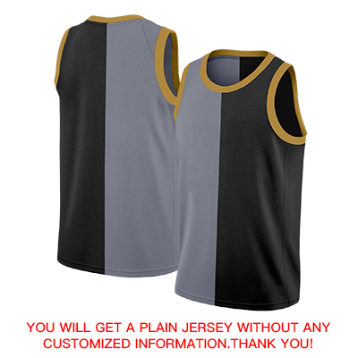 Custom Black Yellow-White Split Fashion Tops Basketball Jersey