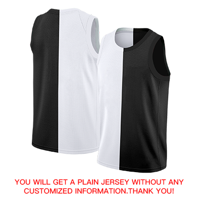 Custom Black White-Yellow Split Fashion Tops Basketball Jersey