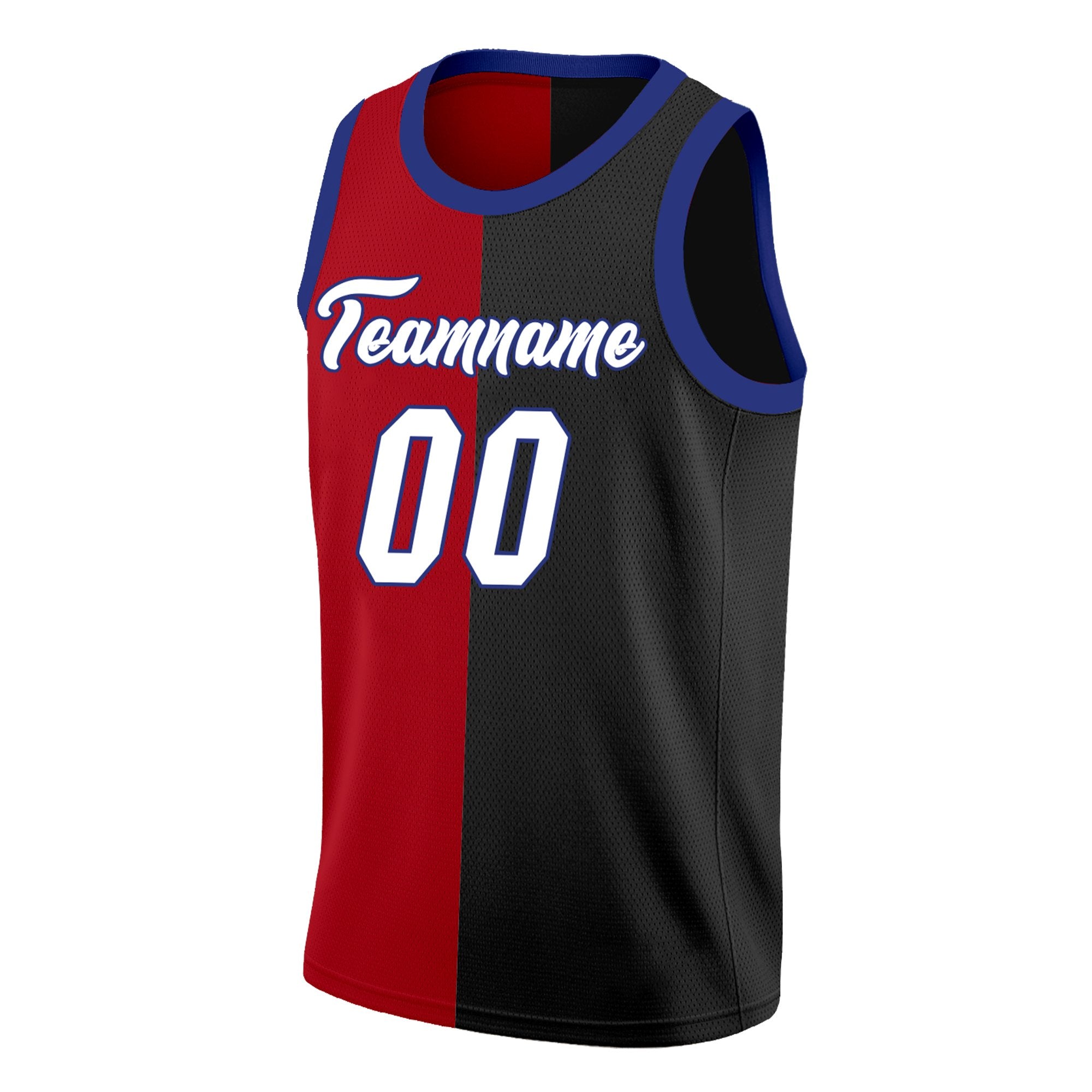 Maillot de basket-ball personnalisé, haut à la mode, rouge, noir et blanc, personnalisé