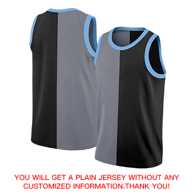 Custom Black Light Blue-White Split Fashion Tops Basketball Jersey