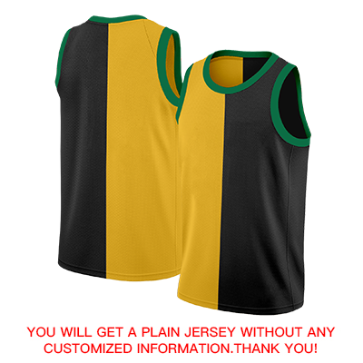 Maillot de basket-ball personnalisé, haut à la mode, noir, jaune-vert, personnalisé