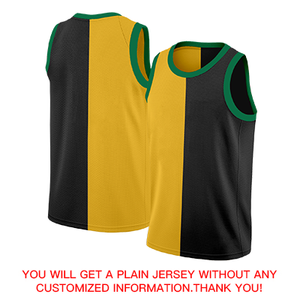 Custom Black Yellow-Green Split Fashion Tops Basketball Jersey